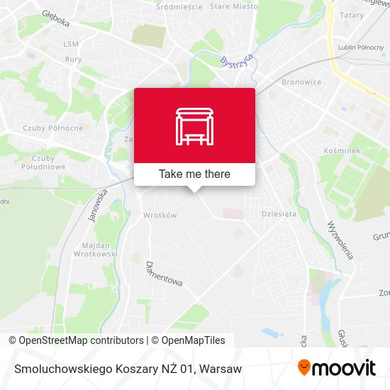 Smoluchowskiego Koszary NŻ 01 map