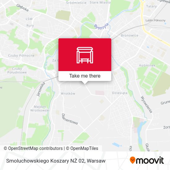 Smoluchowskiego Koszary NŻ 02 map