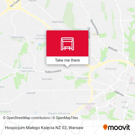 Hospicjum Małego Księcia NŻ 02 map