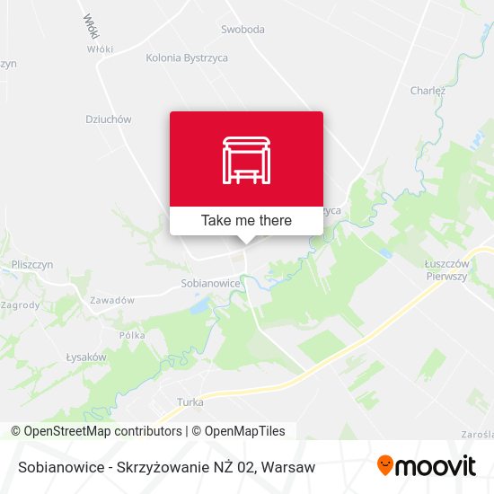 Sobianowice - Skrzyżowanie NŻ 02 map