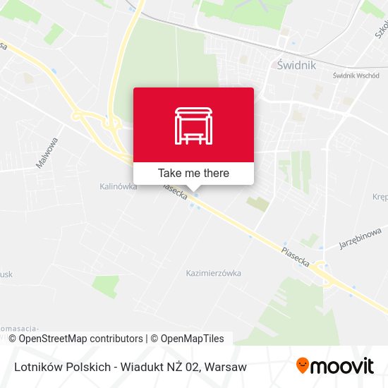 Lotników Polskich - Wiadukt NŻ 02 map