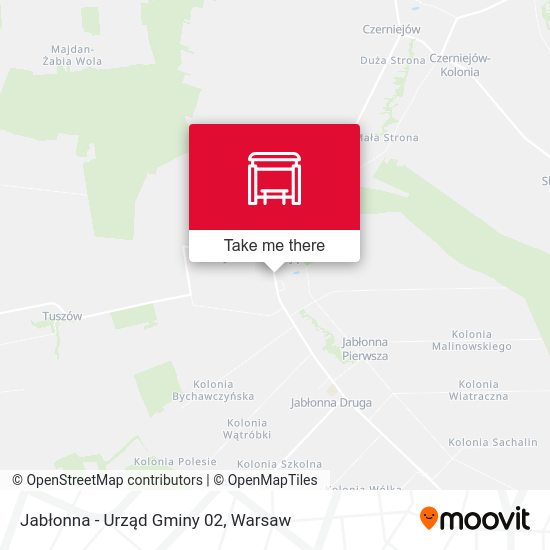 Jabłonna - Urząd Gminy 02 map