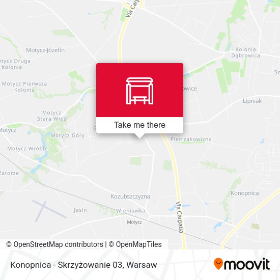 Konopnica - Skrzyżowanie 03 map