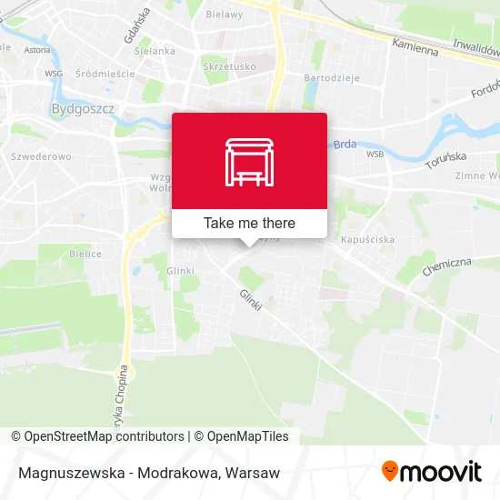 Карта Magnuszewska - Modrakowa