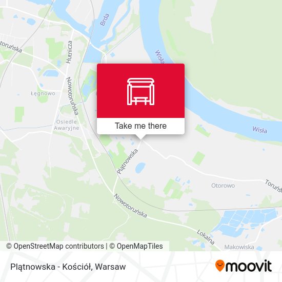 Plątnowska - Kościół map