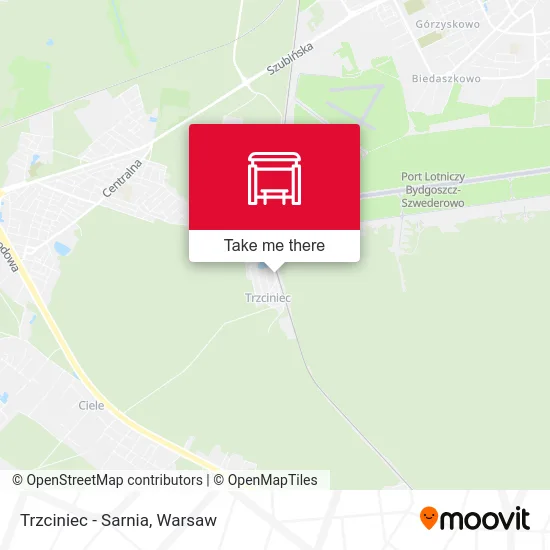 Карта Trzciniec - Sarnia