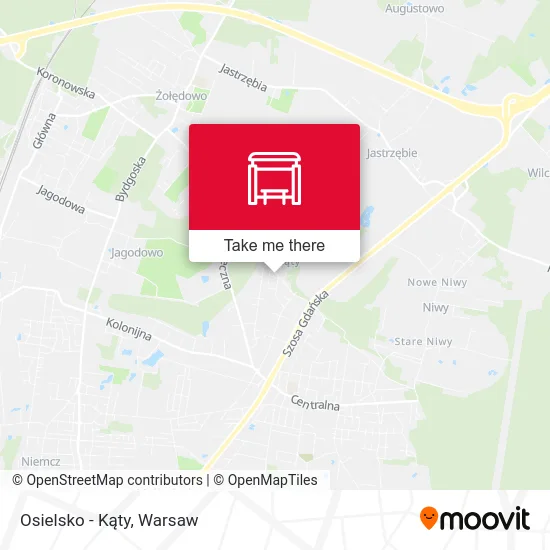Карта Osielsko - Kąty
