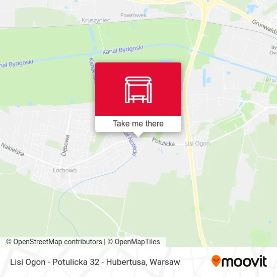 Карта Lisi Ogon - Potulicka 32 - Hubertusa