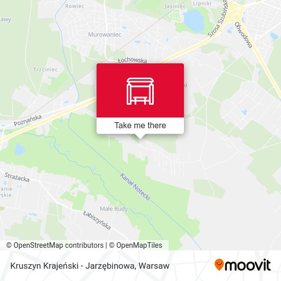 Kruszyn Krajeński - Jarzębinowa map