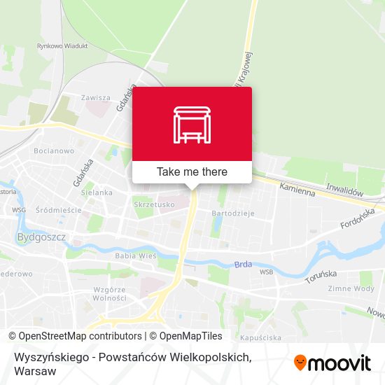 Wyszyńskiego - Powstańców Wielkopolskich map