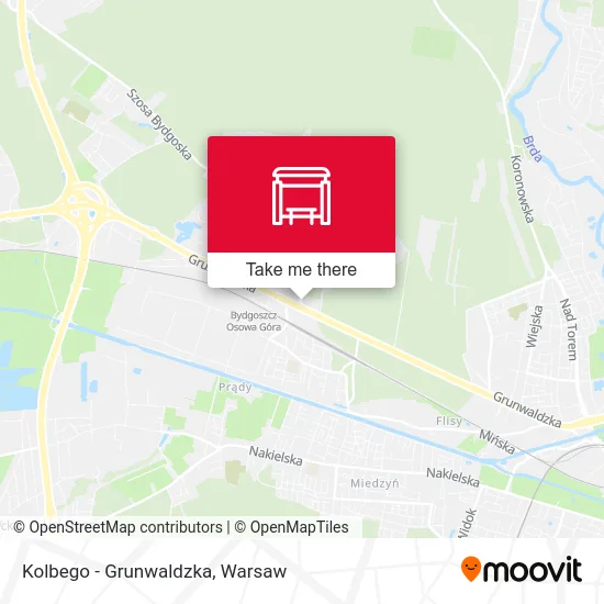 Карта Kolbego - Grunwaldzka