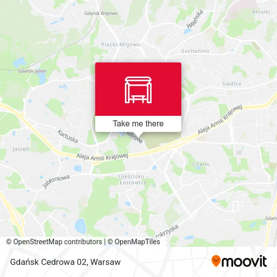 Карта Gdańsk Cedrowa 02