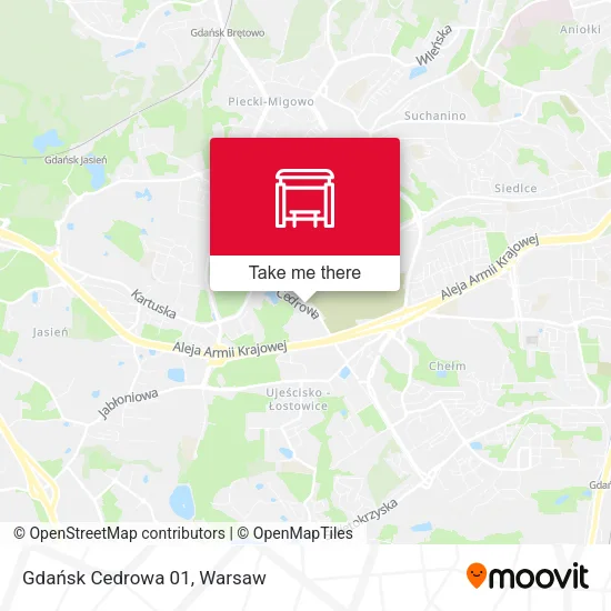 Карта Gdańsk Cedrowa 01