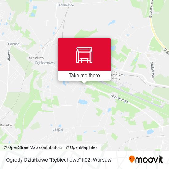 Ogrody Działkowe "Rębiechowo" I 02 map