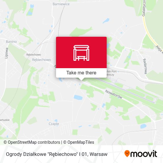 Ogrody Działkowe "Rębiechowo" I 01 map