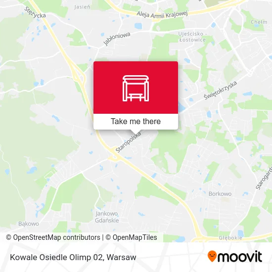 Карта Kowale Osiedle Olimp 02