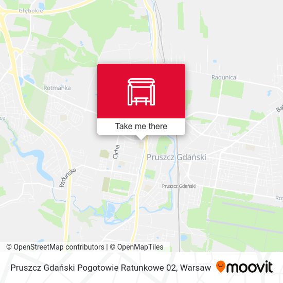 Pruszcz Gdański Pogotowie Ratunkowe 02 map