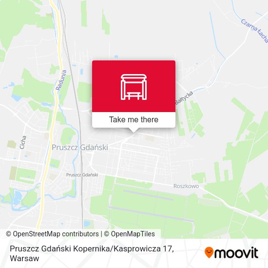 Pruszcz Gdański Kopernika / Kasprowicza 17 map