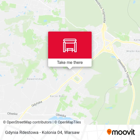 Gdynia Rdestowa - Kolonia 04 map