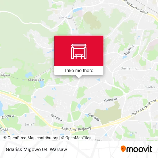 Карта Gdańsk Migowo 04