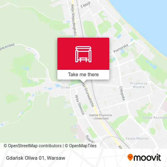 Карта Gdańsk Oliwa 01