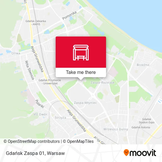 Карта Gdańsk Zaspa 01
