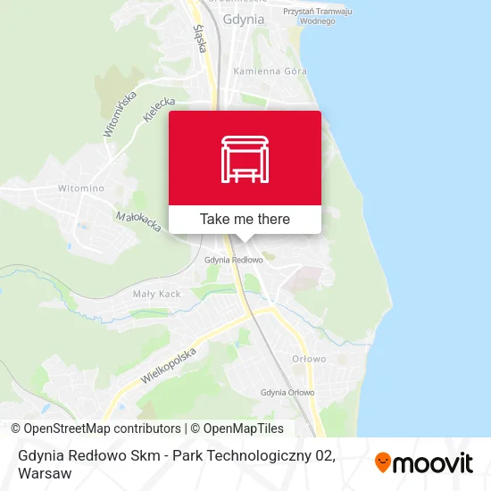 Карта Gdynia Redłowo Skm - Park Technologiczny 02