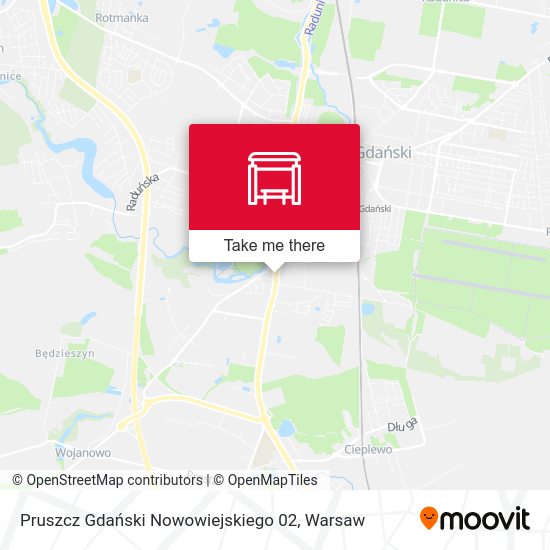 Pruszcz Gdański Nowowiejskiego 02 map