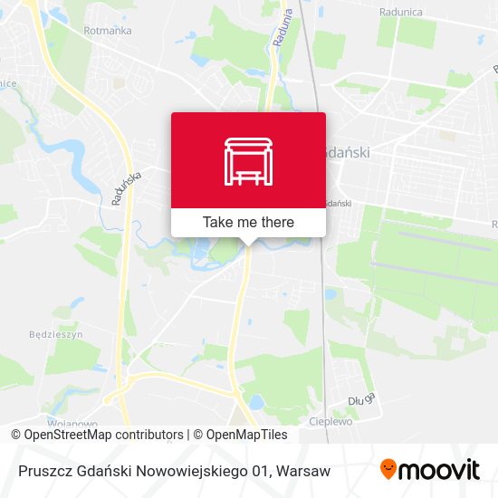 Pruszcz Gdański Nowowiejskiego 01 map