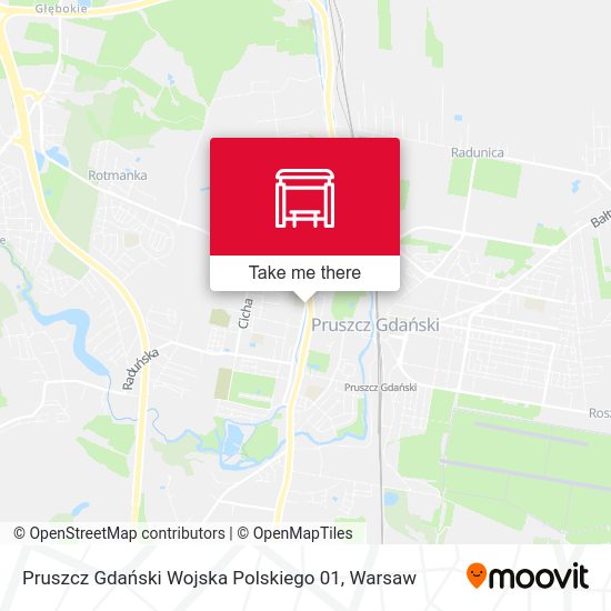 Pruszcz Gdański Wojska Polskiego 01 map