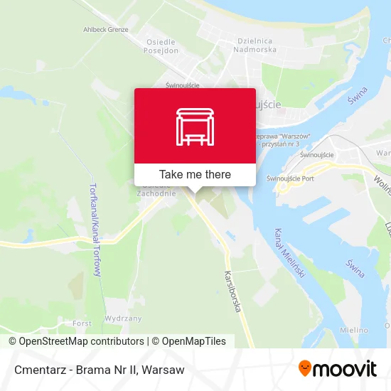 Карта Cmentarz - Brama Nr II