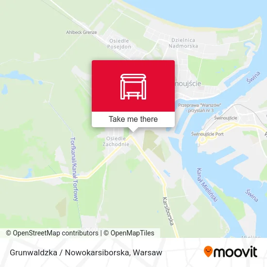 Карта Grunwaldzka / Nowokarsiborska