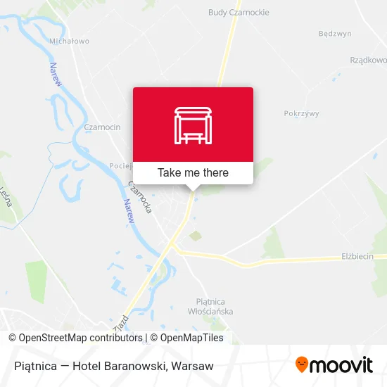 Карта Piątnica — Hotel Baranowski