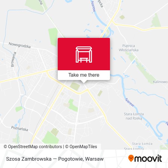 Карта Szosa Zambrowska — Pogotowie