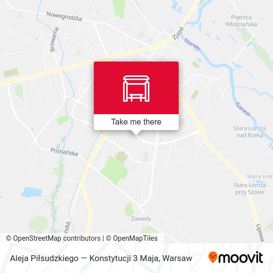 Aleja Piłsudzkiego — Konstytucji 3 Maja map