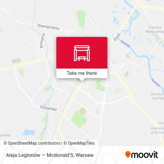 Aleja Legionów — Mcdonald’S map