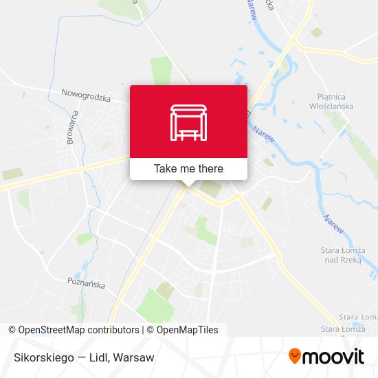 Sikorskiego — Lidl map