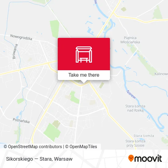 Sikorskiego — Stara map
