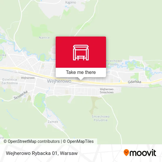 Карта Wejherowo Rybacka 01