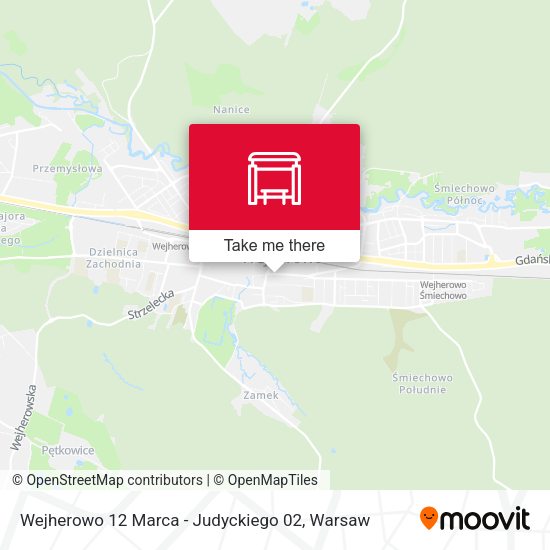 Wejherowo 12 Marca - Judyckiego 02 map