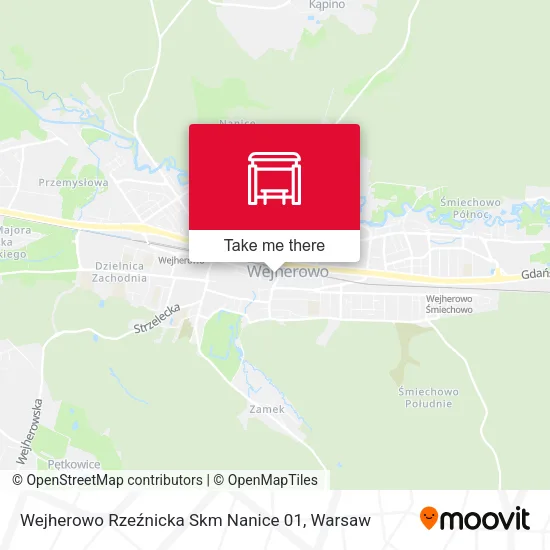 Карта Wejherowo Rzeźnicka Skm Nanice 01
