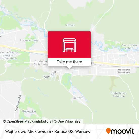 Карта Wejherowo Mickiewicza - Ratusz 02