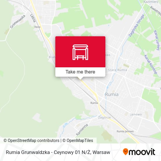 Rumia Grunwaldzka - Ceynowy 01 N / Ż map