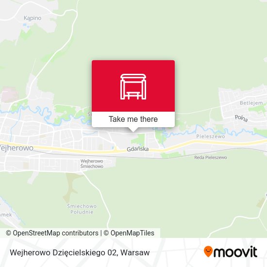 Wejherowo Dzięcielskiego 02 map