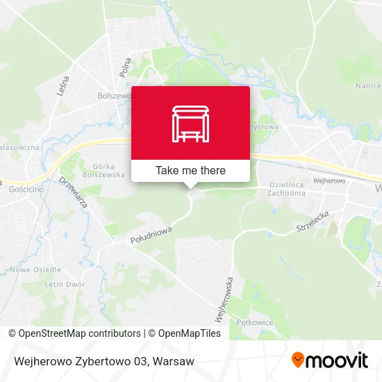 Карта Wejherowo Zybertowo 03