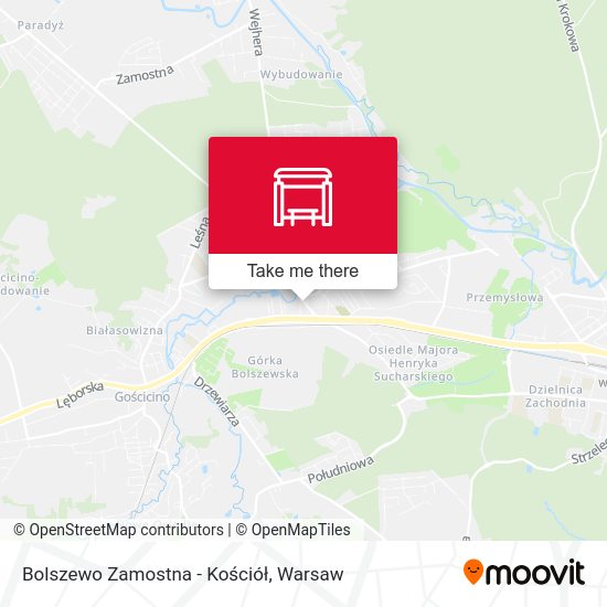 Bolszewo Zamostna - Kościół map