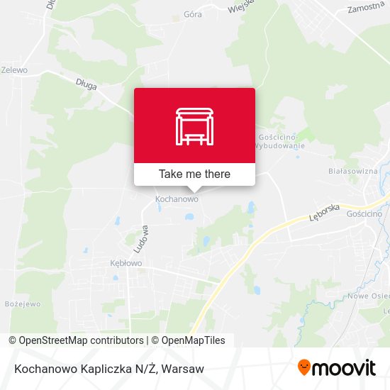 Kochanowo Kapliczka N/Ż map