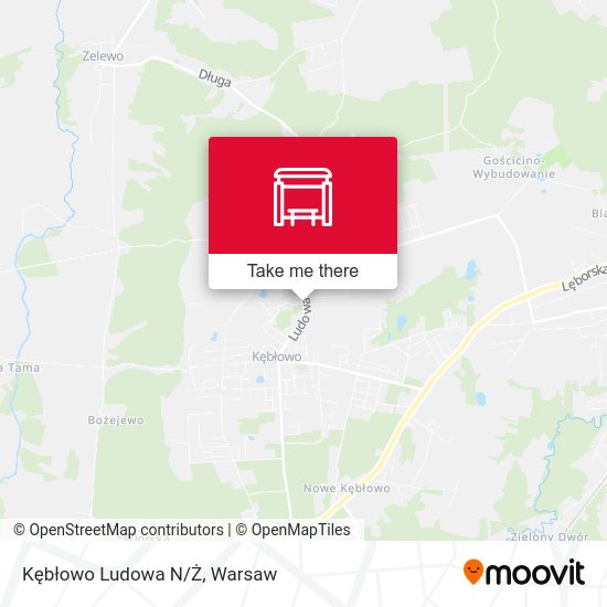 Kębłowo Ludowa N/Ż map