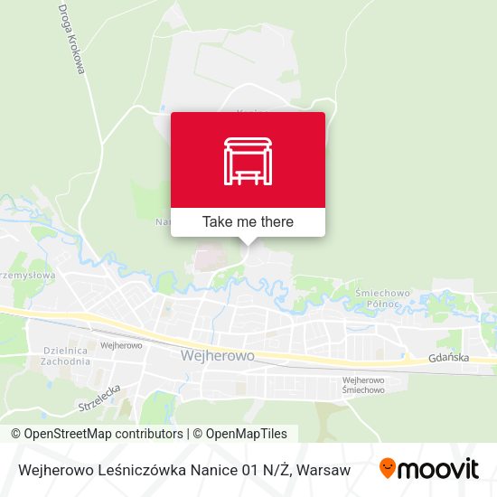 Карта Wejherowo Leśniczówka Nanice 01 N / Ż