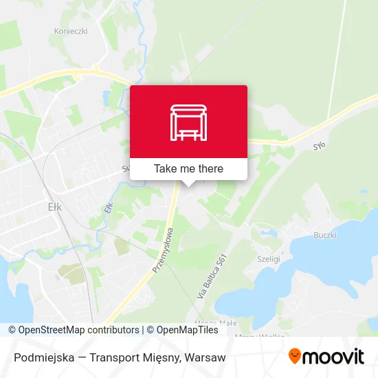 Карта Podmiejska — Transport Mięsny